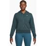 Trainingsjacke NIKE "DRI-FIT ONE WOMEN'S FULL-ZIP HOODIE" Gr. M (40/42), grün (deep jungle, white) Damen Jacken Sportjacken