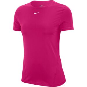 Nike Funktionsshirt WOMEN NIKE PERFORMANCE TOP SHORTSLEEVE ALL OVER MESH, DRI-FIT Technology M pink Damen Shirts Sweatshirts