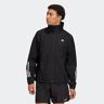 Outdoorjacke ADIDAS SPORTSWEAR "BSC 3STREIFEN RAIN.RDY REGENJACKE" Gr. M, schwarz (black) Herren Jacken Outdoorjacken