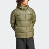 Outdoorjacke ADIDAS SPORTSWEAR "ESS 3S MID D J" Gr. S, grün (olive strata) Herren Jacken Outdoorjacken