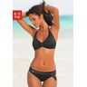 Bügel-Bikini BUFFALO Gr. 38, Cup E, schwarz Damen Bikini-Sets Ocean Blue mit süßen Kontrastdetails Bestseller