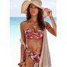 Bügel-Bandeau-Bikini-Top LASCANA "Ava" Gr. 40, Cup B, rot (rot bedruckt) Damen Bikini-Oberteile Ocean Blue