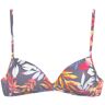 Triangel-Bikini-Top VIVANCE "Leilani" Gr. 34, Cup A, grau (grau, bedruckt) Damen Bikini-Oberteile Ocean Blue Bedruckt – jedes Teil ein Unikat