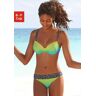 Bügel-Bikini KANGAROOS Gr. 40, Cup C, blau (türkis, grün) Damen Bikini-Sets Ocean Blue