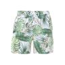 Badeshorts S.OLIVER "Land" Gr. L, N-Gr, weiß (weiß bedruckt) Herren Badehosen Badeshorts