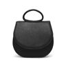 Schultertasche GRETCHEN "Ebony Mini Loop Bag" Gr. B/H/T: 25 cm x 17 cm x 19 cm, schwarz Damen Taschen Handtaschen aus italienischem Kalbsleder