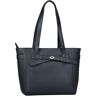 Henkeltasche TOM TAILOR "LILLY Zip shopper M" Gr. B/H/T: 38 cm x 28 cm x 12 cm, blau (dunkelblau) Damen Taschen Handtaschen mit Reißverschluss-Rückfach