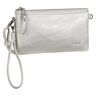 Abendtasche GABOR "EMMY" Gr. B/H/T: 22,5 cm x 13,5 cm x 4,5 cm, silberfarben Damen Taschen Handtaschen Kleine Ausgehtasche mit2-Kammer-System und Handschlaufe