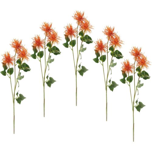 I.Ge.A. Kunstblume I.GE.A. "Spinnenprotea" Kunstpflanzen B/H: 16 cm x 78 cm, orange Kunstpflanzen 5er Set