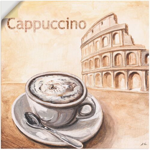 Preis artland wandbild cappuccino rom kaffee