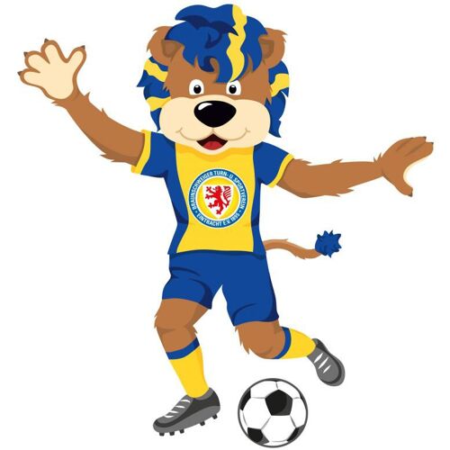 Wall-Art Wandtattoo WALL-ART „Eintracht Braunschweig Leo“ Wandtattoos Gr. B/H/T: 113 cm x 120 cm x 0,1 cm, bunt (mehrfarbig) Wandtattoos Wandsticker