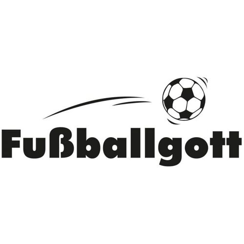 Wall-Art Wandtattoo WALL-ART „Fußball Aufkleber Fußballgott“ Wandtattoos Gr. B/H/T: 160 cm x 60 cm x 0,1 cm, schwarz Wandtattoos Wandsticker