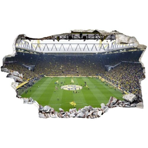 Wall-Art Wandtattoo WALL-ART „Borussia Dortmund Fan Choreo“ Wandtattoos Gr. B/H/T: 80 cm x 49 cm x 0,1 cm, bunt (mehrfarbig) Wandtattoos Wandsticker