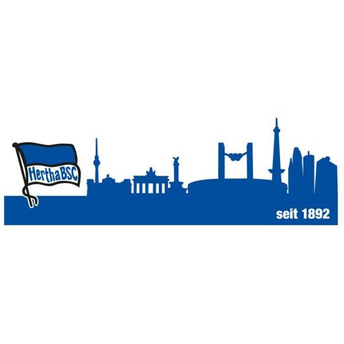 Wall-Art Wandtattoo WALL-ART „Fußball Hertha BSC Skyline“ Wandtattoos Gr. B/H/T: 160 cm x 51 cm x 0,1 cm, blau Wandtattoos Wandsticker