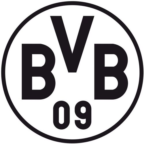 Wall-Art Wandtattoo WALL-ART „BVB Borussia Schriftzug mit Logo“ Wandtattoos Gr. B/H/T: 60 cm x 60 cm x 0,1 cm, schwarz Wandtattoos Wandsticker