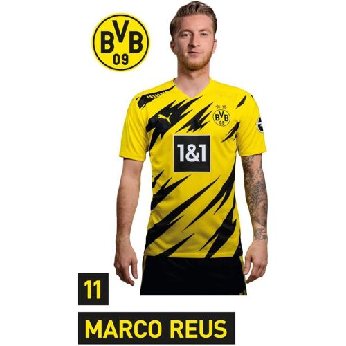 Wall-Art Wandtattoo WALL-ART „BVB Reus Portrait 2020/2021“ Wandtattoos Gr. B/H/T: 66 cm x 120 cm x 0,1 cm, bunt (mehrfarbig) Wandtattoos Wandsticker