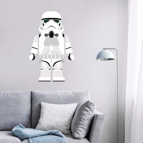 Wall-Art Wandtattoo WALL-ART „Spielfigur Sticker Storm Trooper“ Wandtattoos Gr. B/H/T: 52 cm x 80 cm x 0,1 cm, bunt Wandtattoos Wandsticker