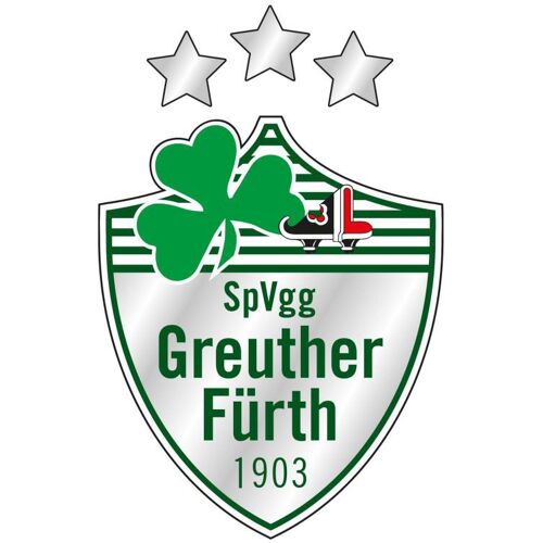 Wall-Art Wandtattoo WALL-ART „SpVgg Greuther Fürth Logo“ Wandtattoos Gr. B/H/T: 60 cm x 93 cm x 0,1 cm, bunt (mehrfarbig) Wandtattoos Wandsticker