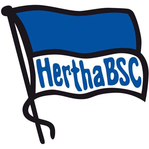 Wall-Art Wandtattoo WALL-ART „Hertha BSC – Logo Fahne“ Wandtattoos Gr. B/H/T: 80 cm x 75 cm x 0,1 cm, bunt (mehrfarbig) Wandtattoos Wandsticker