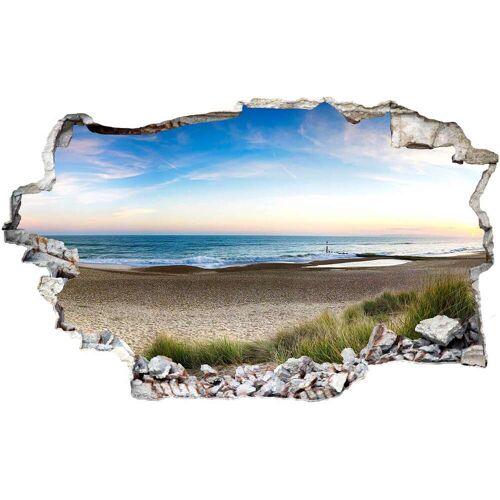 Wall-Art Wandtattoo WALL-ART „Strandpanorama“ Wandtattoos Gr. B/H: 100 cm x 61 cm, Natur, bunt Wandtattoos Natur