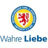 Wandtattoo WALL-ART "Eintracht Braunschweig Wahre Liebe" Wandtattoos Gr. B/H/T: 110 cm x 85 cm x 0,1 cm, -, bunt (mehrfarbig) Wandtattoos Natur selbstklebend, entfernbar