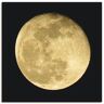 Wandbild ARTLAND "Mond" Bilder Gr. B/H: 70 cm x 70 cm, Leinwandbild Weltraum quadratisch, 1 St., beige (naturfarben) Kunstdrucke