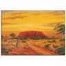 Leinwandbild ARTLAND "Australisches Tal" Bilder Gr. B/H: 70 cm x 50 cm, Australien, 1 St., braun Leinwandbilder