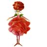 Wandtattoo WALL-ART "Rosen Elfe Monat Juli Rose" Wandtattoos Gr. B/H/T: 49 cm x 90 cm x 0,1 cm, -, bunt Wandtattoos Sprüche