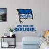 Wandtattoo WALL-ART "Hertha BSC Logo Schriftzug" Wandtattoos Gr. B/H/T: 100 cm x 108 cm x 0,1 cm, blau Wandtattoos Wandsticker