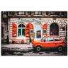 Leinwandbild ARTLAND "Kuchnia i Wino in Kraków" Bilder Gr. B/H: 60 cm x 40 cm, Auto Querformat, 1 St., rot Leinwandbilder