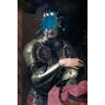 Acrylglasbild QUEENCE "Ritter" Bilder Gr. B/H/T: 80 cm x 120 cm x 2,4 cm, blau Acrylglasbilder