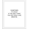 Bild QUEENCE "Breathe" Bilder Gr. B/H/T: 50 cm x 70 cm x 3 cm, schwarz Kunstdrucke