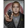 Poster WALL-ART "Rapper Kunstdruck Eminem" Bilder Gr. B/H: 100 cm x 120 cm, -, bunt Poster