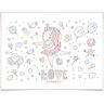 Poster WALL-ART "Ballerina Einhorn Kinder Party" Bilder Gr. B/H/T: 120 cm x 100 cm x 0,1 cm, Kinder, 1 St., bunt Poster