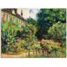 Leinwandbild ARTLAND "Das Haus des Künstlers in Giverny. 1913" Bilder Gr. B/H: 80 cm x 60 cm, Garten, 1 St., grün Leinwandbilder