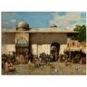 Leinwandbild ARTLAND "Orientalischer Markt. 1884" Bilder Gr. B/H: 60 cm x 45 cm, Gruppen & Familien, 1 St., bunt Leinwandbilder