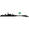 Wandtattoo WALL-ART "SpVgg Greuther Fürth Skyline" Wandtattoos Gr. B/H/T: 220 cm x 36 cm x 0,1 cm, bunt (mehrfarbig) Wandtattoos Wandsticker