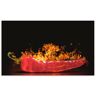Küchenrückwand ARTLAND "Roter scharfer Chilipfeffer" Spritzschutzwände Gr. B/H: 110 cm x 65 cm, rot Küchendekoration