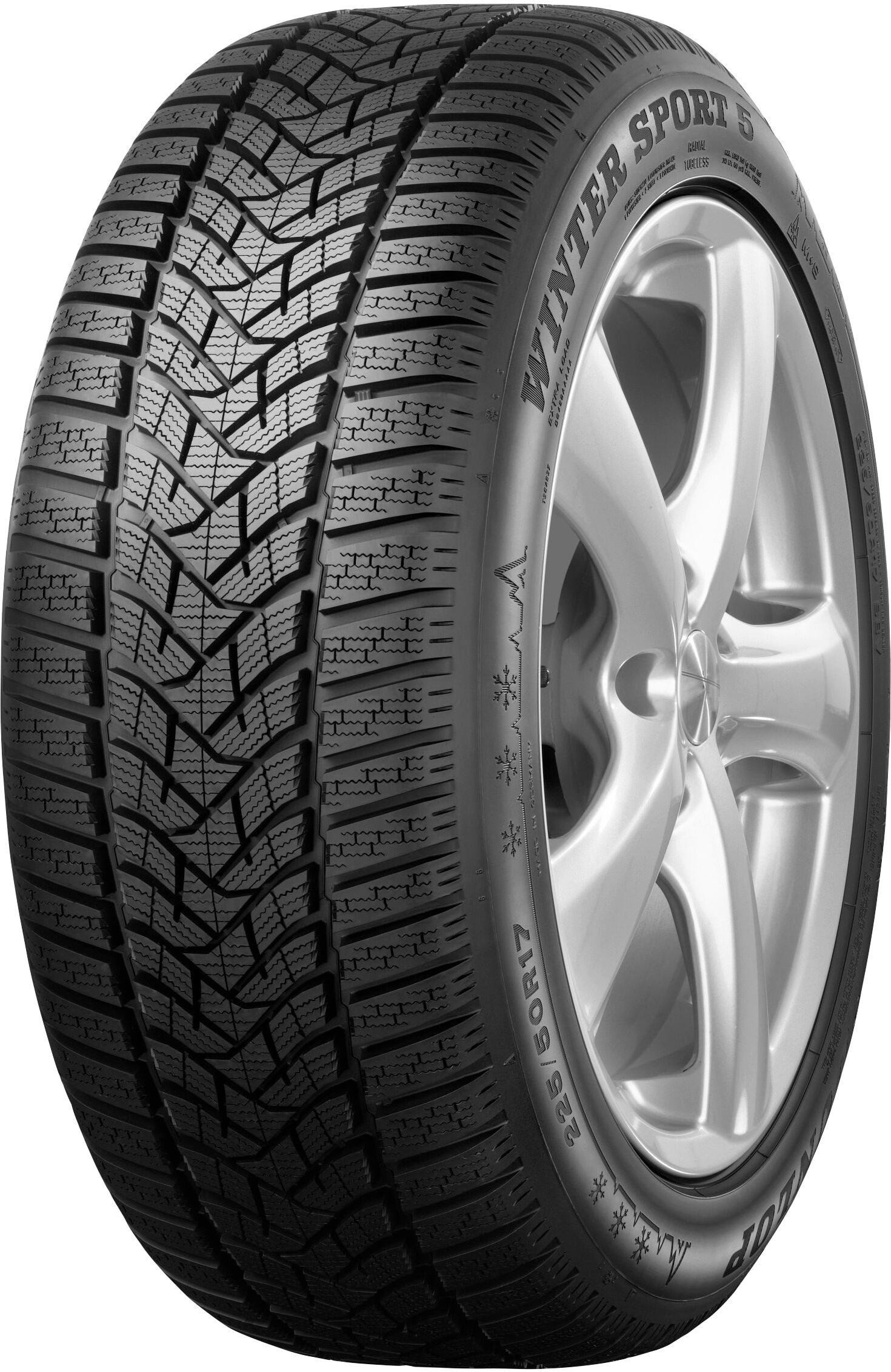 DUNLOP Winterreifen "WINTER SPORT-5" Autoreifen in verschiedenen Ausführungen erhältlich Gr. 205 mm/55 % R 16 91H, schwarz Autoreifen