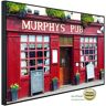 PAPERMOON Infrarotheizung "Murphys Pub Dingle Bay" Heizkörper Gr. B/H/T: 80 cm x 60 cm x 3 cm, 450 W, bunt (kunstmotiv im aluminiumrahmen) Heizkörper