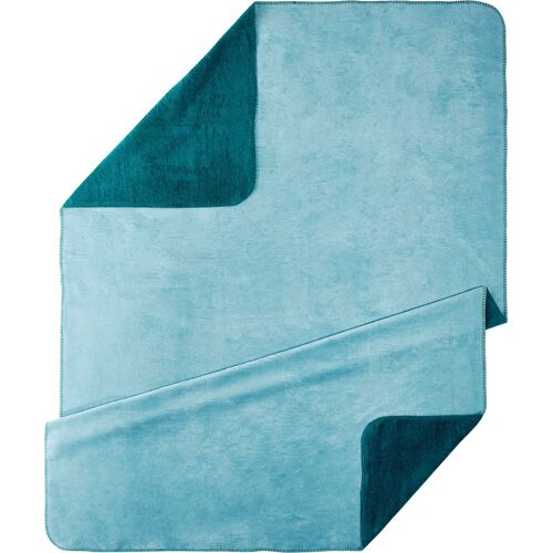 Kneer Wohndecke KNEER "UNI" Wohndecken B/L: 150 cm x 200 cm, blau Wohndecke Decken Wohndecken kuschelige Wendedecke in großer Farben-Vielfalt, Kuscheldecke