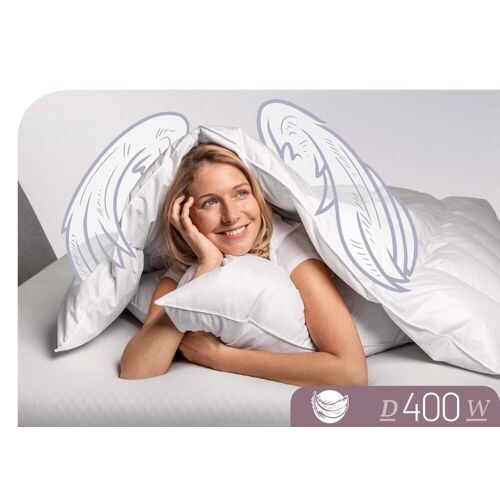 Schlafstil Daunenbettdecke SCHLAFSTIL "D400" Bettdecken hergestellt in Deutschland, allergikerfreundlich B/L: 155 cm x 200 cm, warm weiß Bettdecke