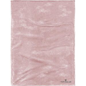 Tom Tailor Wohndecke TOM TAILOR "Flausch" Wohndecken Gr. B/L: 150 cm x 200 cm, rosa (rosé) Kunstfaserdecken Wohndecken mit Logo, Kuscheldecke