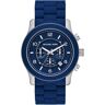 Chronograph MICHAEL KORS "RUNWAY, MK9077" Armbanduhren blau (dunkelblau) Herren Hochzeitsmode