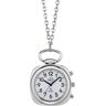 Kettenuhr MASTER TIME "Sprechende Uhr, MTUA-10810-12M" Taschenuhren silberfarben Damen Taschenuhren