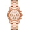 Chronograph MICHAEL KORS "RUNWAY, MK7324" Armbanduhren rosegold (roségoldfarben) Damen Quarzuhren