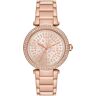 Quarzuhr MICHAEL KORS "Parker, MK7286" Armbanduhren rosegold (roségoldfarben) Damen Quarzuhren Armbanduhr, Damenuhr, analog