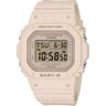 Chronograph CASIO BABY-G Armbanduhren creme Damen Quarzuhren Quarzuhr, Armbanduhr, Damenuhr, automatischer Kalender, digital, Timer