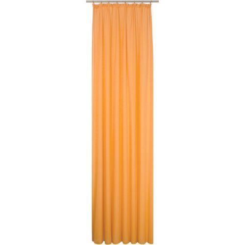 Wirth Vorhang WIRTH „LORCA“ Gardinen Gr. 245 cm, Kräuselband, 132 cm, orange Kräuselband