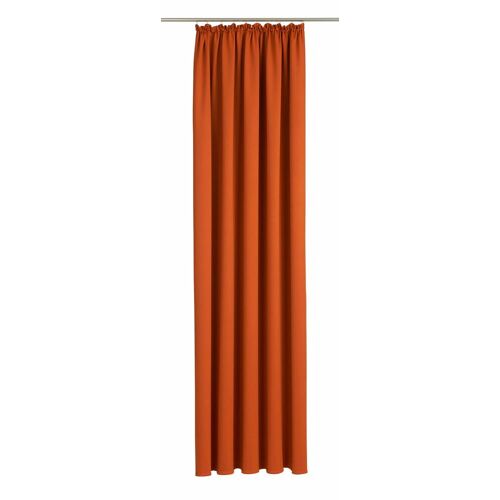Wirth Vorhang WIRTH „Dim out“ Gardinen Gr. 255 cm, Kräuselband, 145 cm, orange (terra) Kräuselband